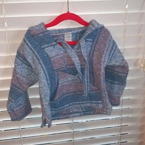 Mexican toddler hoodie pink/blue 2T